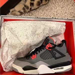 Jordan Women's Sneakers in Gray and Red